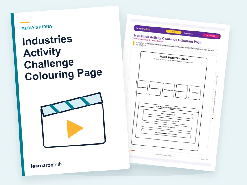 Industries Activity Challenge Colouring Page — colouring sheets cover