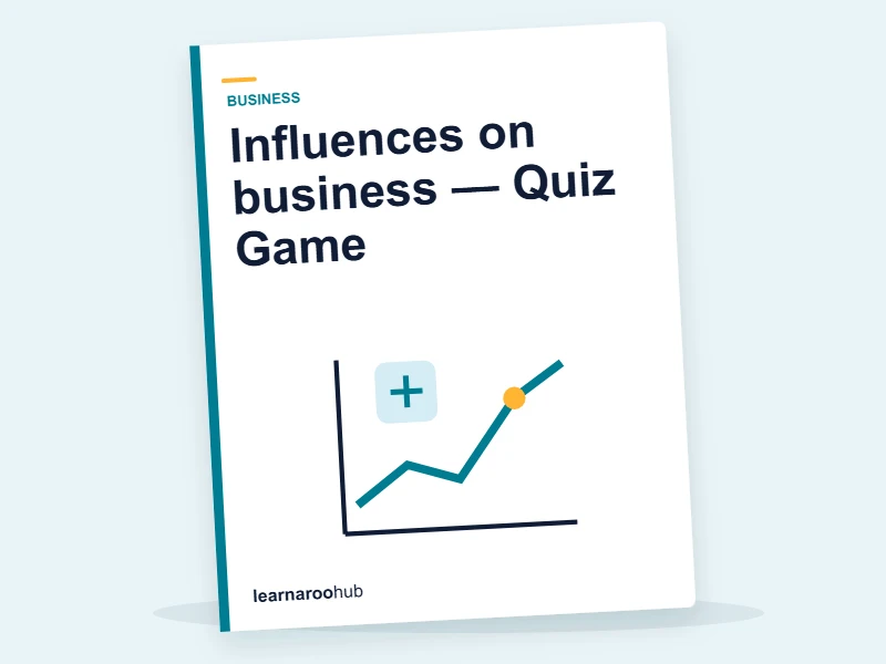 Influences on business — Quiz Game — quiz cover