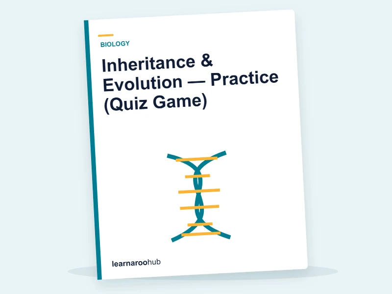 Inheritance & Evolution — Practice (Quiz Game) — quiz cover