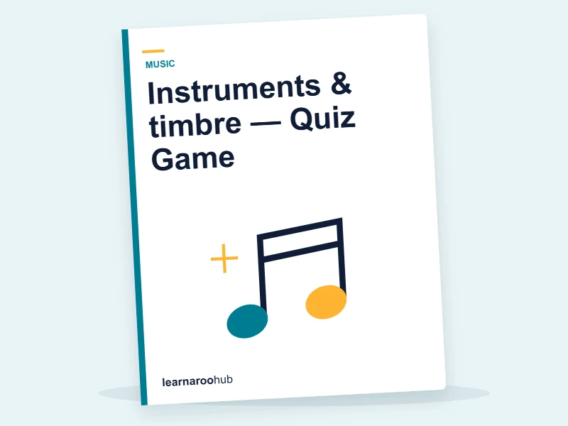 Instruments & timbre — Quiz Game — quiz cover