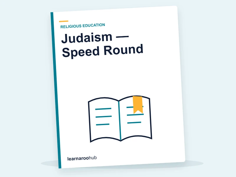 Judaism — Speed Round — quiz cover