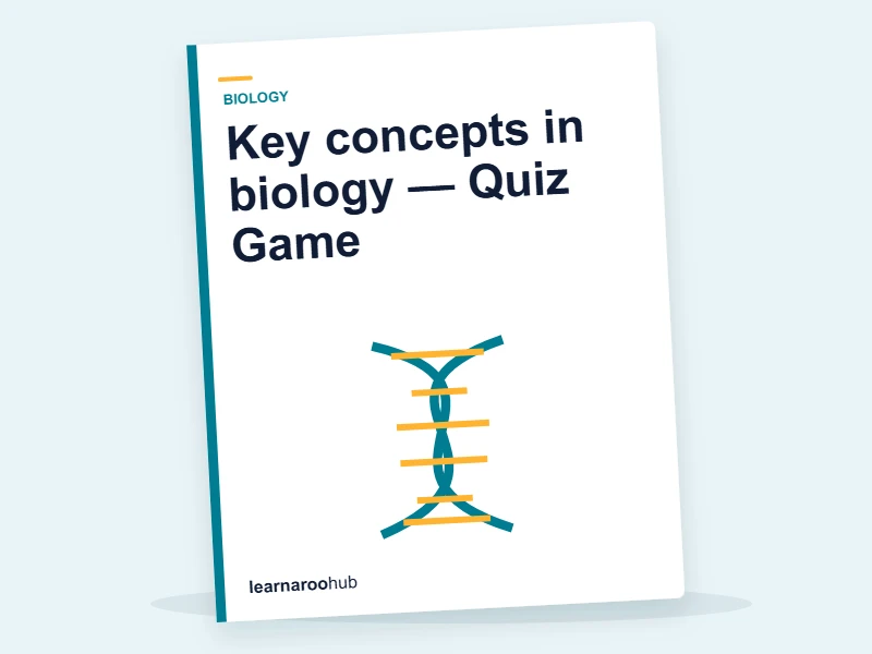 Key concepts in biology — Quiz Game — quiz cover