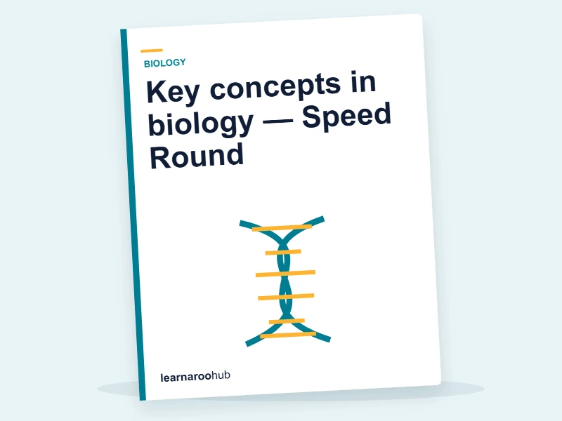 Key concepts in biology — Speed Round — quiz cover
