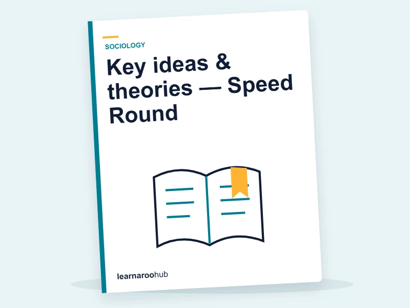 Key ideas & theories — Speed Round — quiz cover