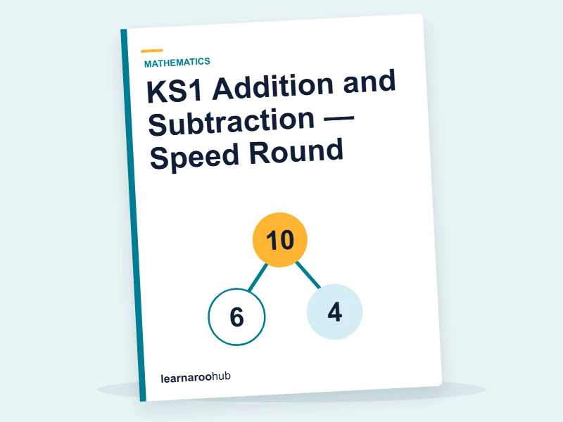 KS1 Addition and Subtraction — Speed Round — quiz cover