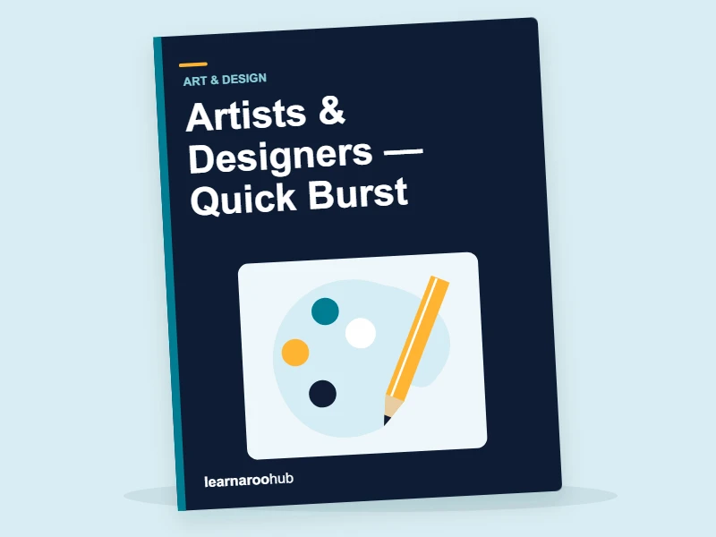 KS1 Art & Design: Artists & Designers — Quick Burst — activity book cover