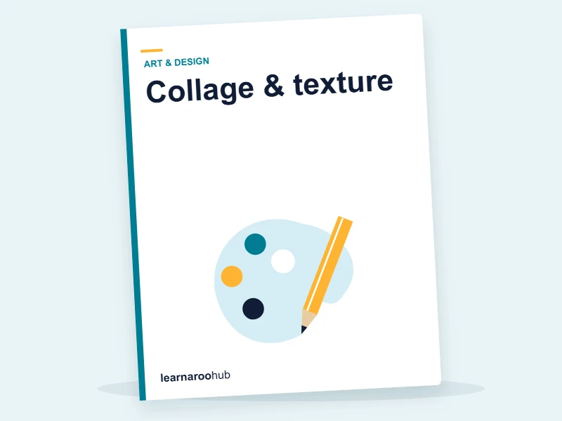 KS1 Art & Design — Module 5: Collage & texture — e-learning module cover