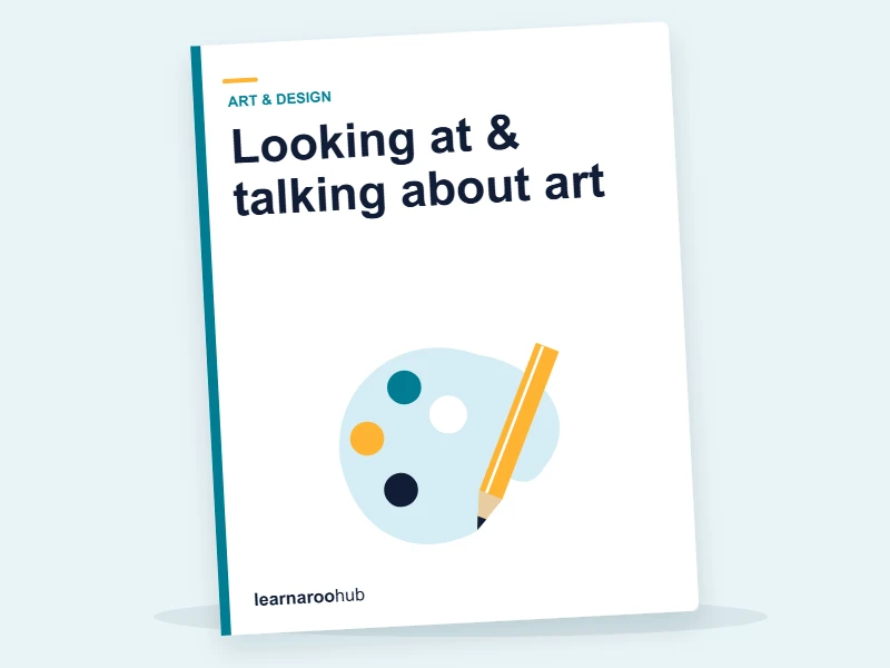 KS1 Art & Design — Module 6: Looking at & talking about art — e-learning module cover