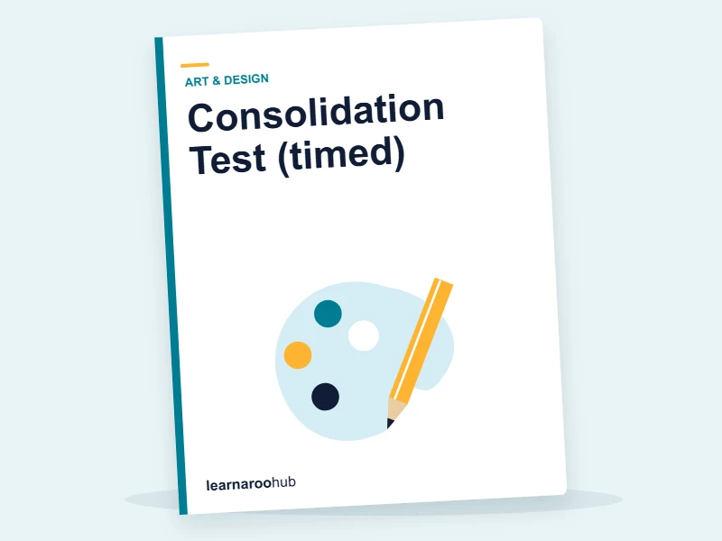 KS1 Art & Design (Years 1-2) — Gated Series — Module 7: Consolidation Test (timed) — quiz cover