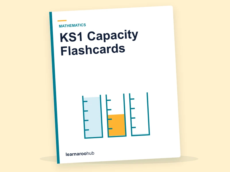 KS1 Capacity Flashcards — flashcard deck cover