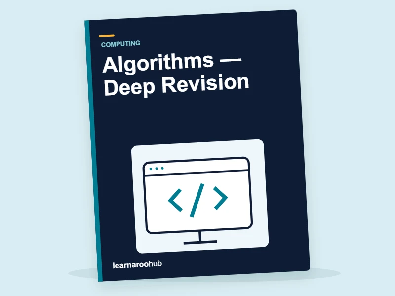 KS1 Computing: Algorithms — Deep Revision — activity book cover