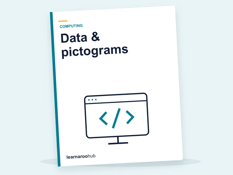 KS1 Computing — Module 5: Data & pictograms — e-learning module cover