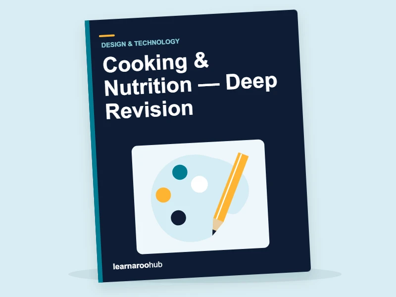KS1 D&T: Cooking & Nutrition — Deep Revision — activity book cover