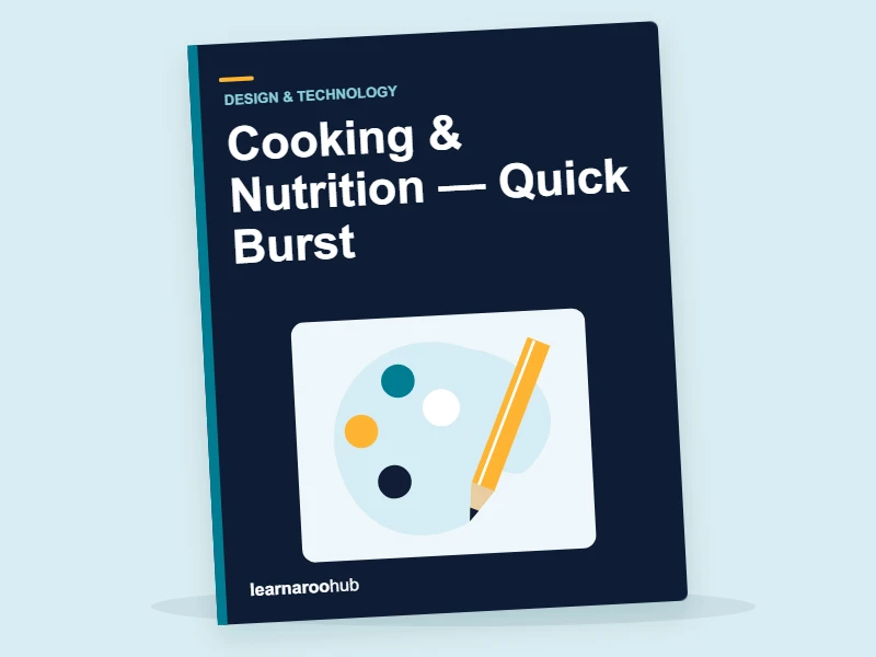 KS1 D&T: Cooking & Nutrition — Quick Burst — activity book cover