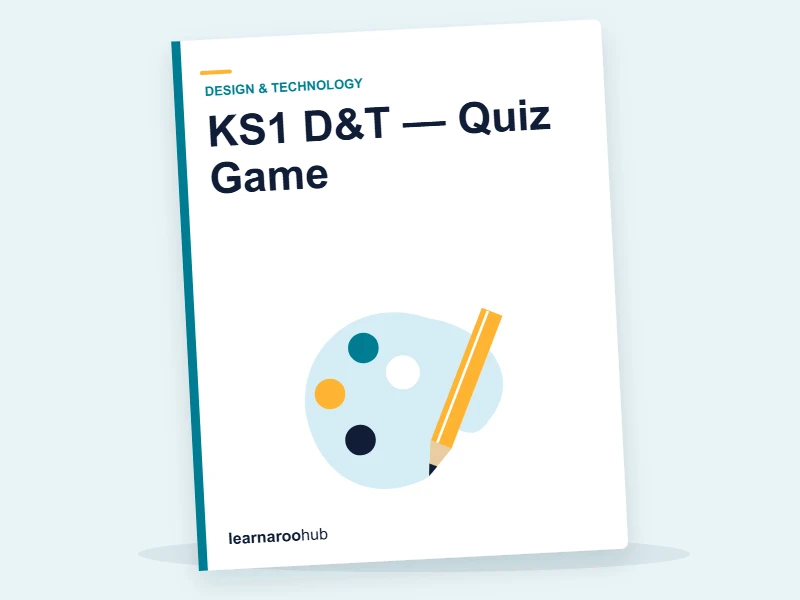 KS1 D&T — Quiz Game — quiz cover