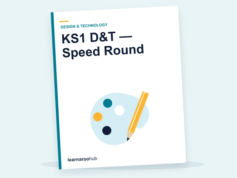 KS1 D&T — Speed Round — quiz cover