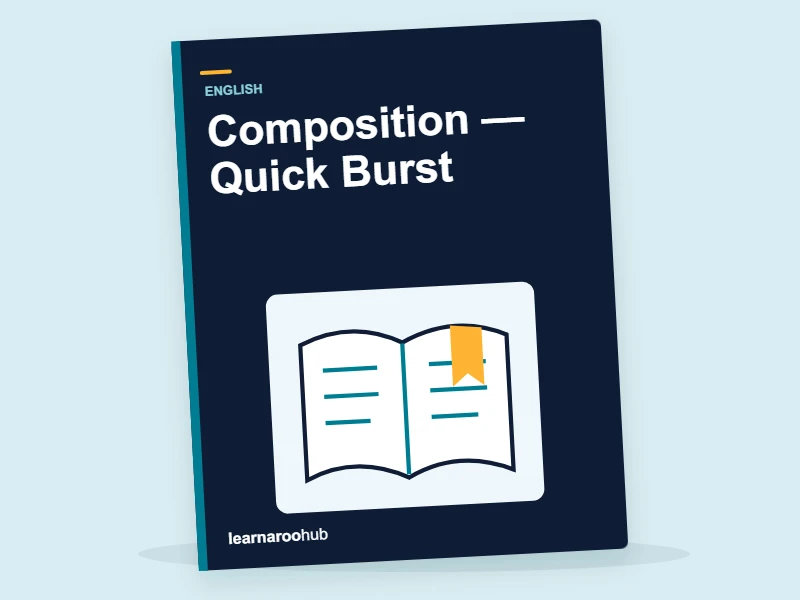 KS1 English: Composition — Quick Burst — activity book cover