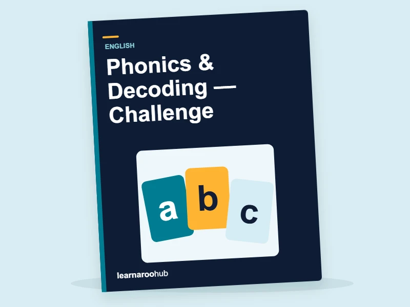 KS1 English: Phonics & Decoding — Challenge — activity book cover