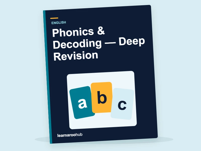 KS1 English: Phonics & Decoding — Deep Revision — activity book cover