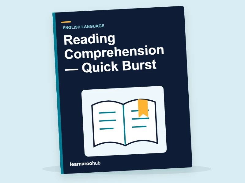 KS1 English: Reading Comprehension — Quick Burst — activity book cover