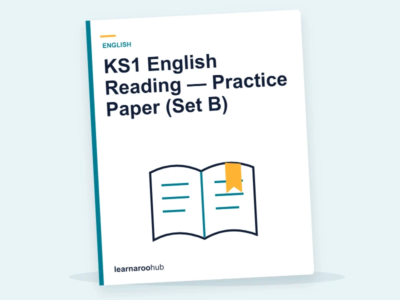 KS1 English Reading — Practice Paper (Set B) — mock practice paper cover