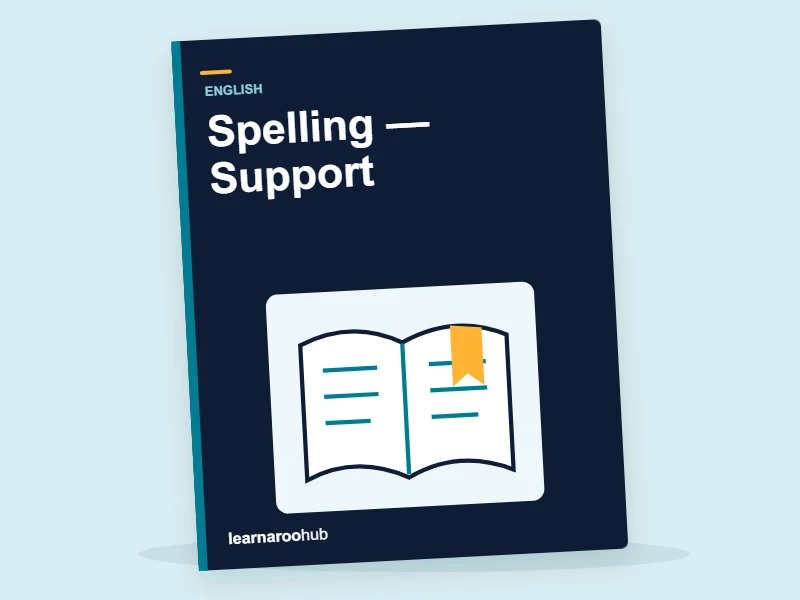 KS1 English: Spelling — Support — activity book cover