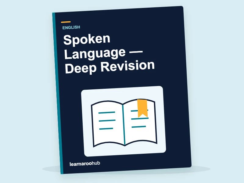 KS1 English: Spoken Language — Deep Revision — activity book cover