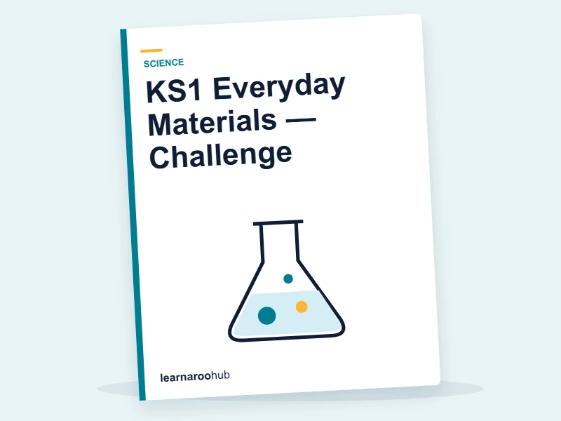 KS1 Everyday Materials — Challenge — quiz cover
