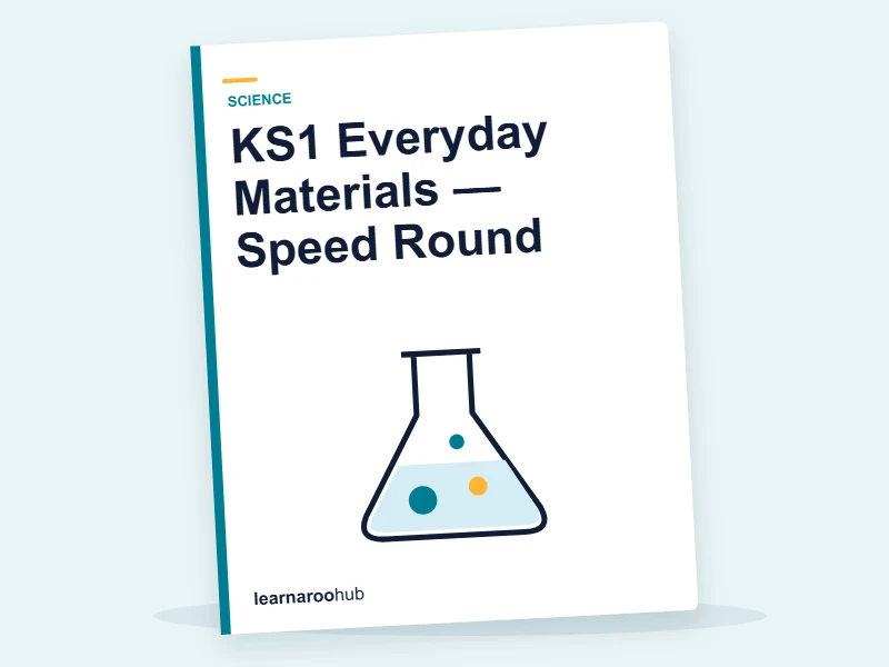 KS1 Everyday Materials — Speed Round — quiz cover
