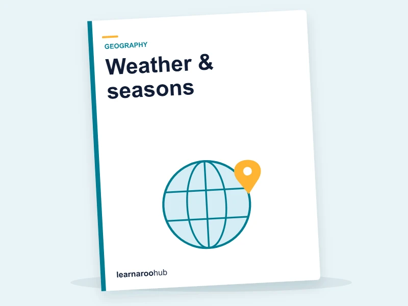 KS1 Geography — Module 4: Weather & seasons — e-learning module cover