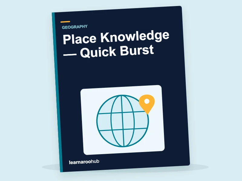 KS1 Geography: Place Knowledge — Quick Burst — activity book cover