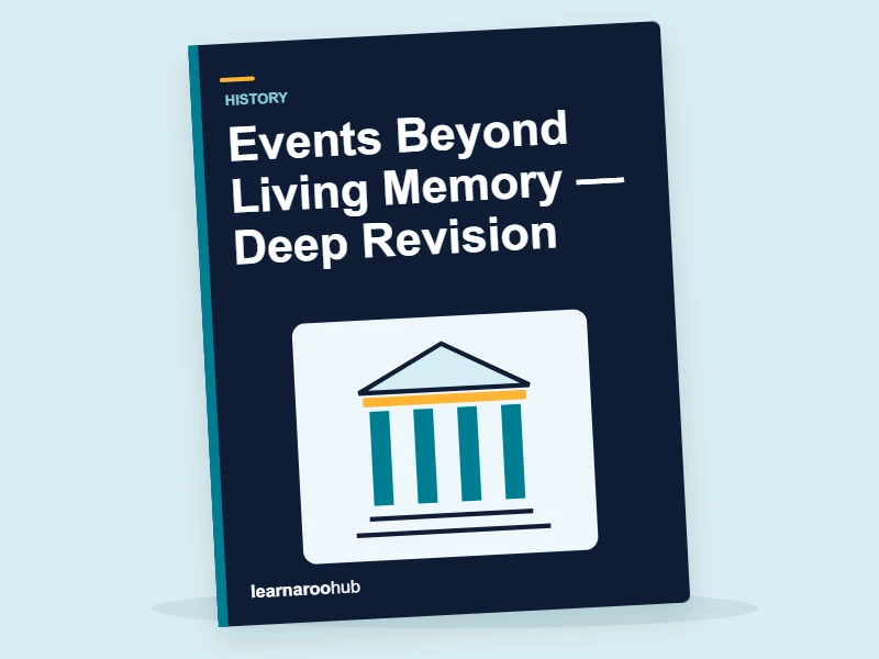 KS1 History: Events Beyond Living Memory — Deep Revision — activity book cover
