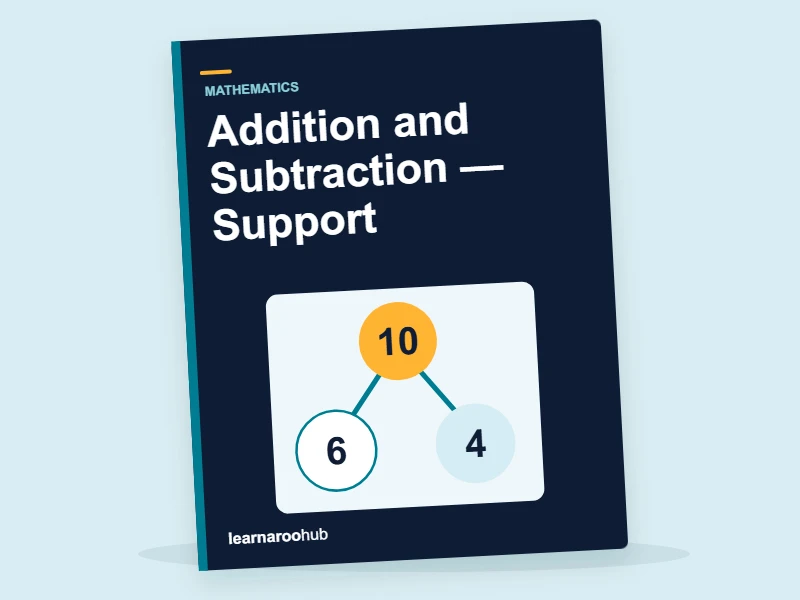 KS1 Mathematics: Addition and Subtraction — Support — activity book cover