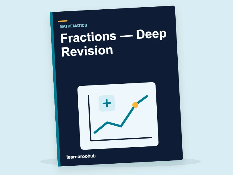 KS1 Mathematics: Fractions — Deep Revision — activity book cover