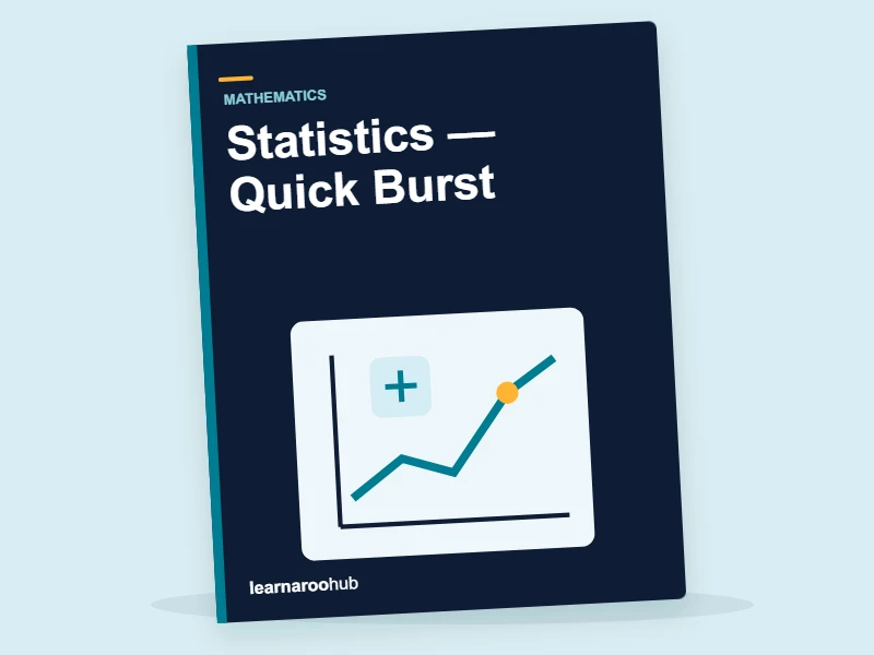 KS1 Mathematics: Statistics — Quick Burst — activity book cover