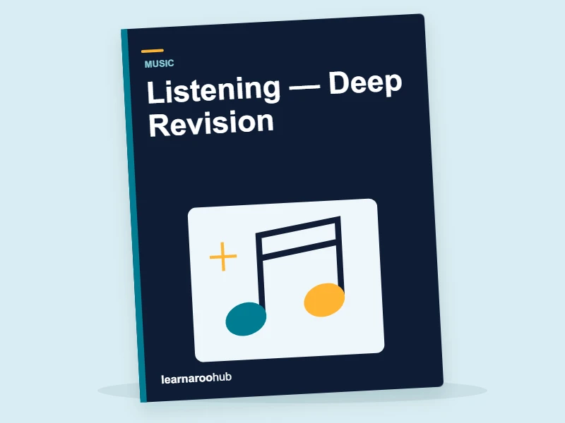KS1 Music: Listening — Deep Revision — activity book cover