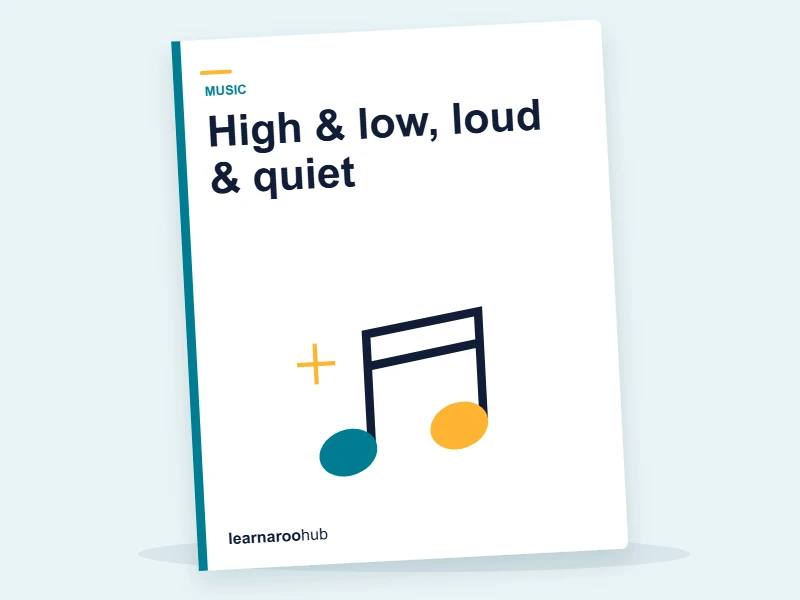 KS1 Music — Module 1: High & low, loud & quiet — e-learning module cover