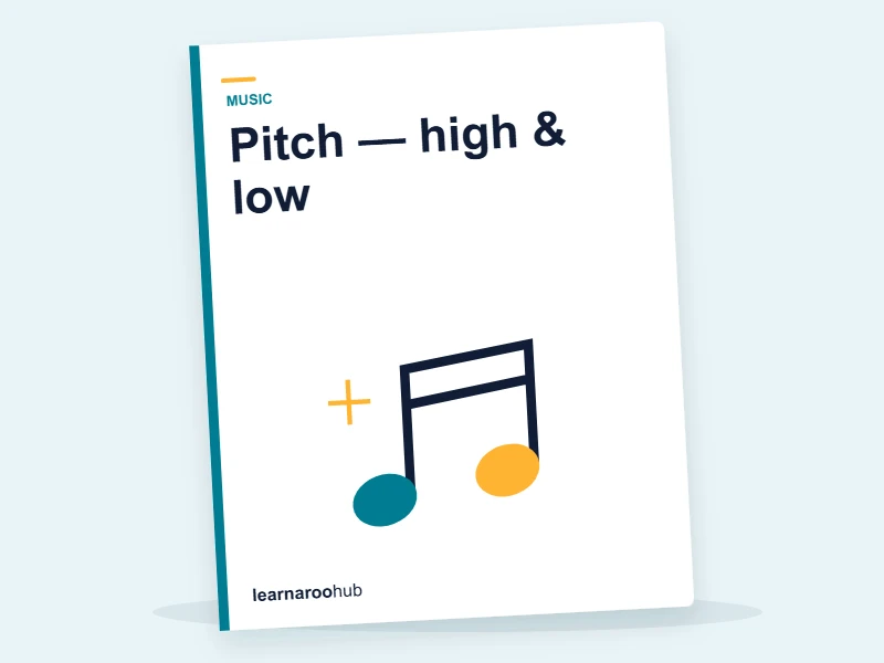 KS1 Music — Module 3: Pitch — high & low — e-learning module cover