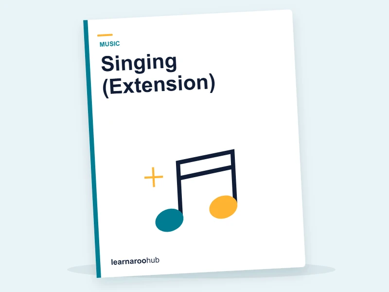 KS1 Music — Module 5: Singing (Extension) — e-learning module cover