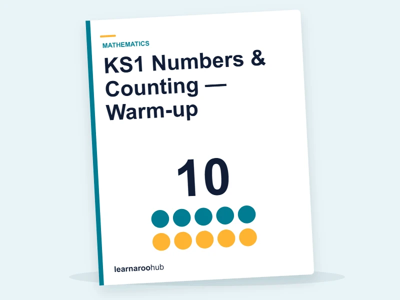 KS1 Numbers & Counting — Warm-up — quiz cover