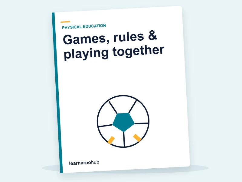 KS1 PE — Module 6: Games, rules & playing together — e-learning module cover