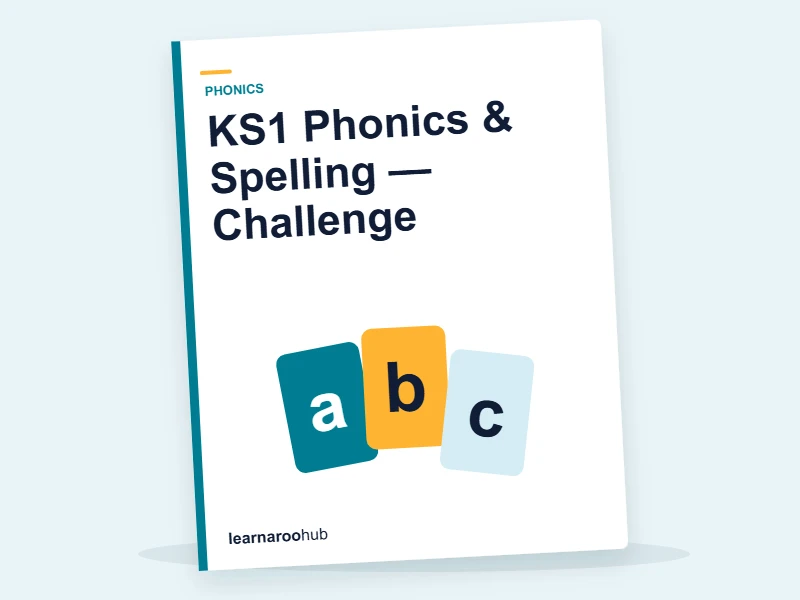 KS1 Phonics & Spelling — Challenge — quiz cover