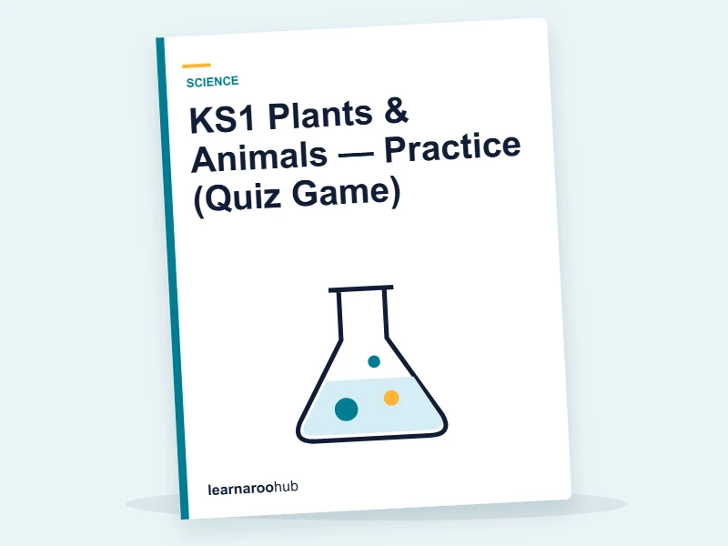 KS1 Plants & Animals — Practice (Quiz Game) — quiz cover