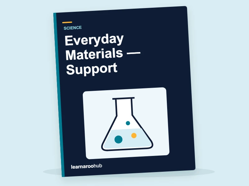 KS1 Science: Everyday Materials — Support — activity book cover