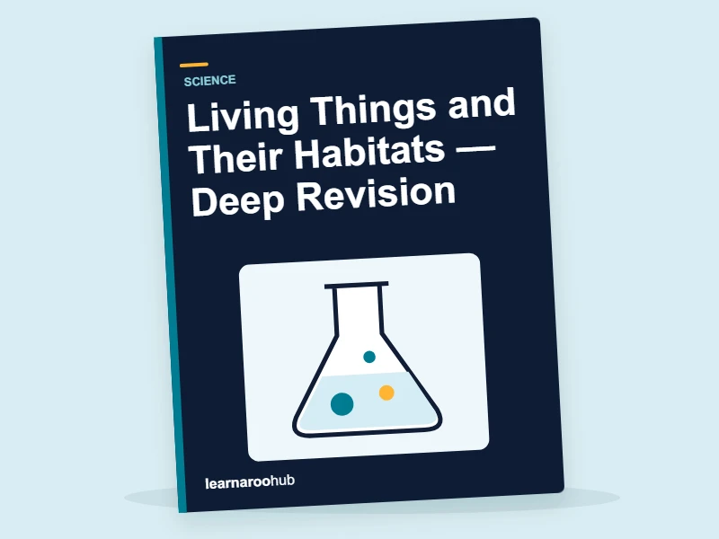 KS1 Science: Living Things and Their Habitats — Deep Revision — activity book cover