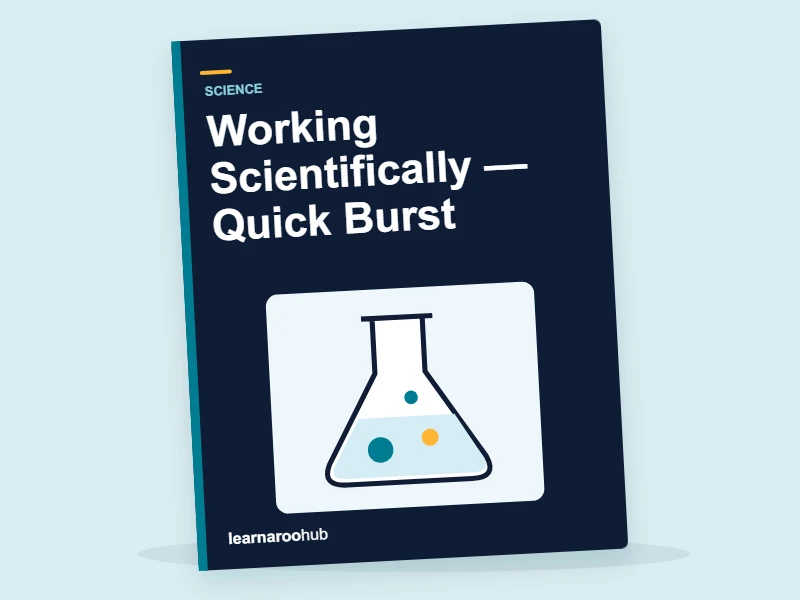 KS1 Science: Working Scientifically — Quick Burst — activity book cover