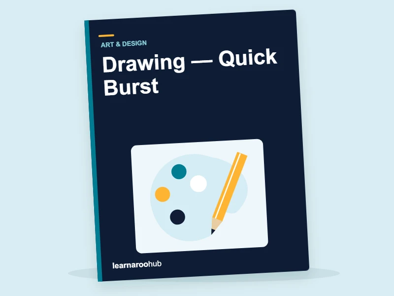 KS2 Art & Design: Drawing — Quick Burst — activity book cover