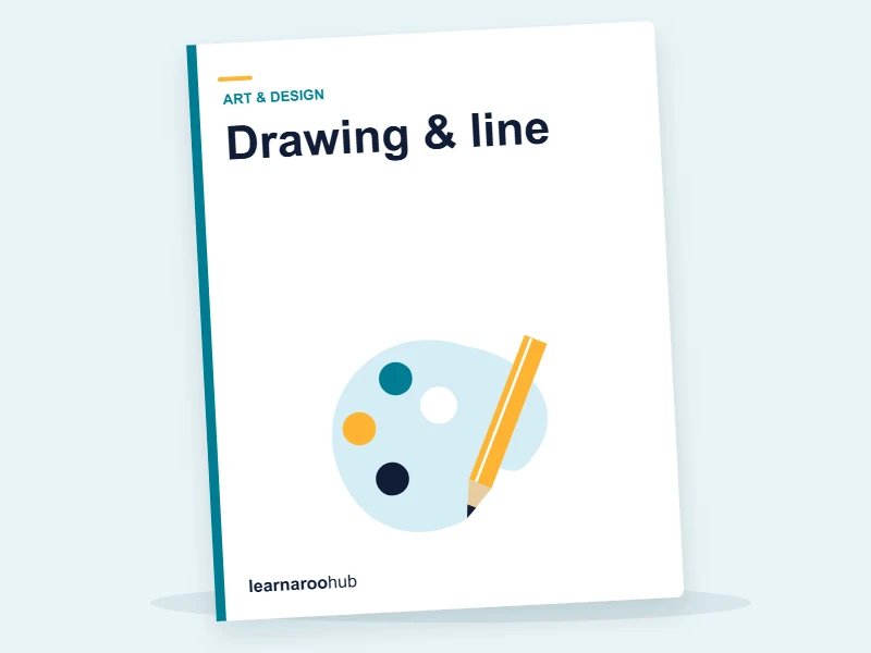 KS2 Art & Design — Module 1: Drawing & line — e-learning module cover