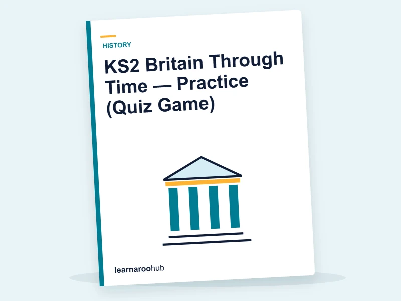 KS2 Britain Through Time — Practice (Quiz Game) — quiz cover
