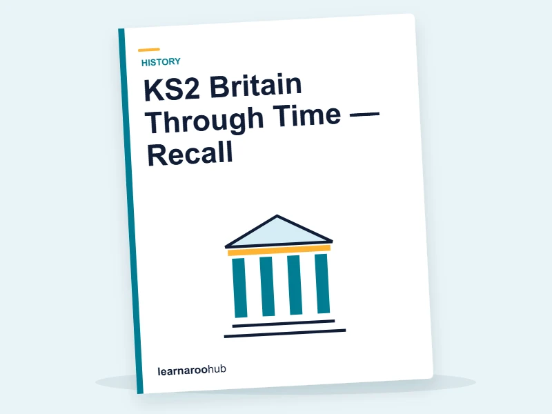 KS2 Britain Through Time — Recall — quiz cover